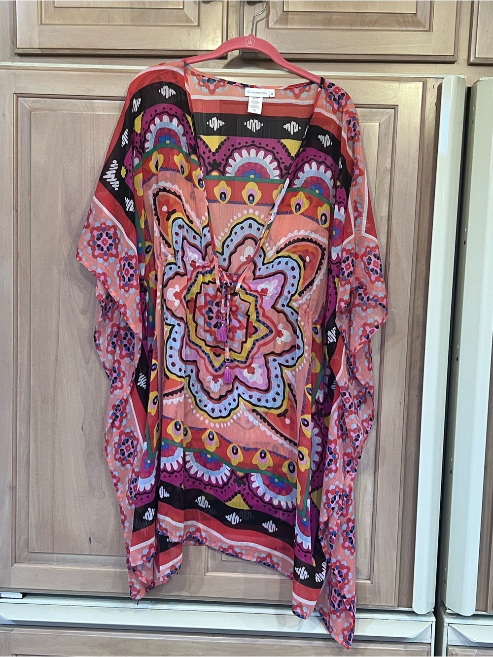Bleu Rod Beattie Pink Multi-Color Boho Swim Cover Up Nordstrom